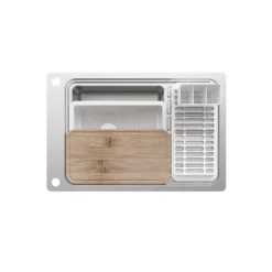 GoodHome Romesco Inox Stainless Steel 1 Bowl Sink & Drainer 511mm X 770mm