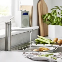 GoodHome Romesco Inox Stainless Steel 1 Bowl Sink & Drainer 511mm X 770mm -Goodhome goodhome romesco inox stainless steel 1 bowl sink drainer 511mm x 770mm3663602791942 31i