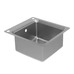 GoodHome Romesco Metallic Effect Stainless Steel Rectangular 1 Bowl Kitchen Sink (W)510mm 17 GoodHome Romesco Metallic Effect Stainless Steel Rectangular 1 Bowl Kitchen Sink (W)510mm -Goodhome goodhome romesco metallic effect stainless steel rectangular 1 bowl kitchen sink w 510mm5059340458755 03c