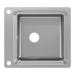 GoodHome Romesco Metallic Effect Stainless Steel Rectangular 1 Bowl Kitchen Sink (W)510mm 18 GoodHome Romesco Metallic Effect Stainless Steel Rectangular 1 Bowl Kitchen Sink (W)510mm -Goodhome goodhome romesco metallic effect stainless steel rectangular 1 bowl kitchen sink w 510mm5059340458755 04c