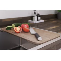 GoodHome Romesco Stainless Steel Rectangular 1 Bowl Sink (W)511mm 17 GoodHome Romesco Stainless Steel Rectangular 1 Bowl Sink (W)511mm -Goodhome goodhome romesco stainless steel rectangular 1 bowl sink w 511mm3663602791935 04bq