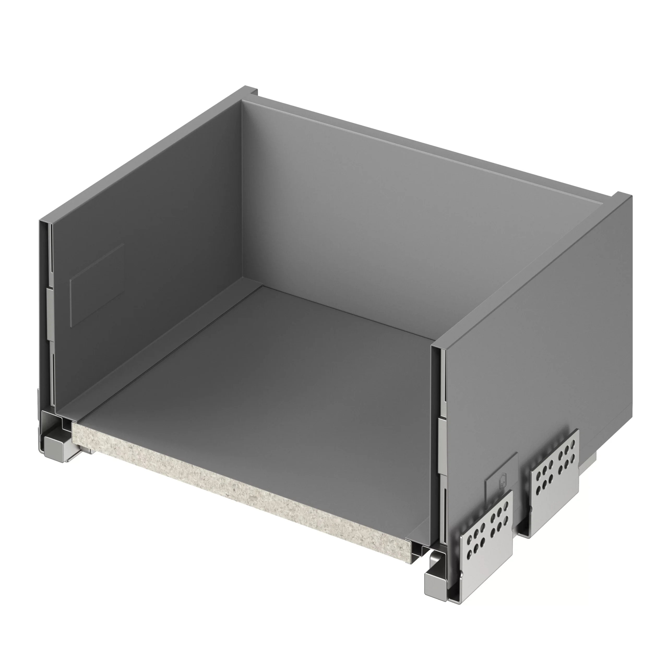 GoodHome Soto Soft-close Slimline Deep Drawer Box (W)400mm 1 GoodHome Soto Soft-close Slimline Deep Drawer Box (W)400mm