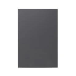 GoodHome Stevia & Garcinia Gloss Anthracite Slab Standard End Support Panel (H)870mm (W)590mm