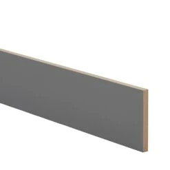 GoodHome Stevia & Garcinia Gloss Anthracite Square Edge Plinth