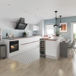 GoodHome Stevia & Garcinia Gloss White Slab Standard End Panel (H)720mm (W)570mm 8 GoodHome Stevia & Garcinia Gloss White Slab Standard End Panel (H)720mm (W)570mm -Goodhome goodhome stevia garcinia gloss white slab standard end panel h 720mm w 570mm3663602647225 20i