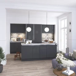 GoodHome Stevia & Garcinia Innovo Handleless Gloss Anthracite Slab Clad On End Panel (H)934mm (W)640mm 11 GoodHome Stevia & Garcinia Innovo Handleless Gloss Anthracite Slab Clad On End Panel (H)934mm (W)640mm -Goodhome goodhome stevia garcinia innovo handleless gloss anthracite slab clad on end panel h 934mm w 640mm3663602648840 20i