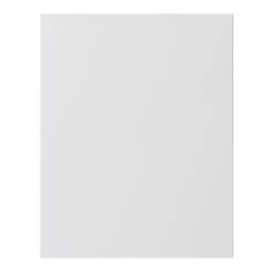 GoodHome Stevia & Garcinia Innovo Handleless Gloss Light Grey Slab Standard End Panel (H)715mm (W)595mm