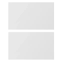 GoodHome Stevia & Garcinia Innovo Handleless Gloss White Slab Drawer Front (W)600mm