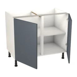 Goodhome -Goodhome goodhome stevia gloss anthracite slab base kitchen cabinet w 1000mm h 720mm5059340702520 21c bq