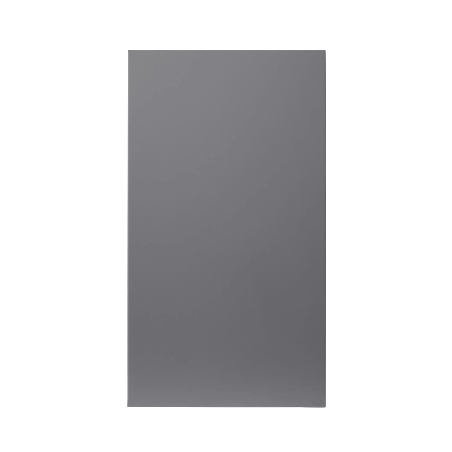 GoodHome Stevia Gloss Anthracite Slab Cabinet Door (H)715mm (T)18mm 1 GoodHome Stevia Gloss Anthracite Slab Cabinet Door (H)715mm (T)18mm