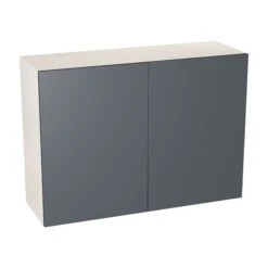 GoodHome Stevia Gloss Anthracite Slab Wall Kitchen Cabinet (W)1000mm (H)720mm