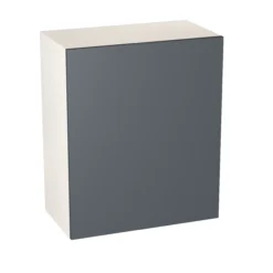 Goodhome 20 GoodHome Stevia Gloss Anthracite Slab Wall Kitchen Cabinet (W)600mm (H)720mm