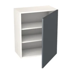 Goodhome -Goodhome goodhome stevia gloss anthracite slab wall kitchen cabinet w 600mm h 720mm5059340702612 21c bq