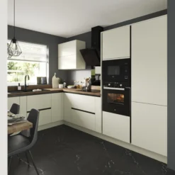 GoodHome Stevia Gloss Cream Slab Drawer Front, Bridging Door & Bi Fold Door, (W)1000mm (H)356mm (T)18mm -Goodhome goodhome stevia gloss cream slab drawer front bridging door bi fold door w 1000mm h 356mm t 18mm3663602647775 20i