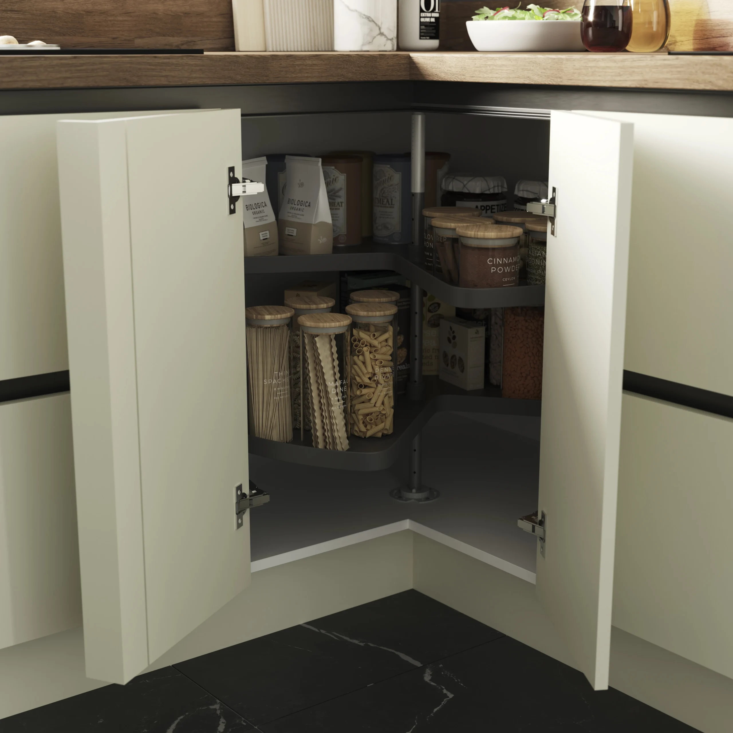 GoodHome Stevia Gloss Cream Slab Highline Cabinet Door (W)300mm (H)715mm (T)18mm 4 GoodHome Stevia Gloss Cream Slab Highline Cabinet Door (W)300mm (H)715mm (T)18mm - Image 4