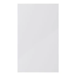 GoodHome Stevia Gloss Grey Slab 50:50 Larder Cabinet Door (W)600mm (H)1001mm (T)18mm