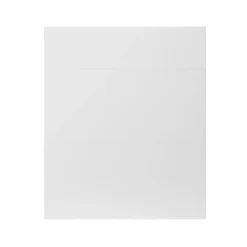 GoodHome Stevia Gloss White Slab Drawer Front (W)600mm, Pack Of 3