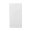 GoodHome Stevia Gloss White Slab Tall Larder Cabinet Door (W)600mm (H)1181mm (T)18mm