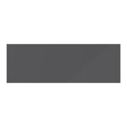 GoodHome Stevia Innovo Handleless Gloss Anthracite Slab Drawer Front, Bridging Door & Bi Fold Door, (W)1000mm (H)340mm (T)18mm