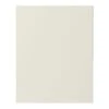 GoodHome Stevia Innovo Handleless Gloss Cream Slab Blanking Panel (H)715mm (W)595mm