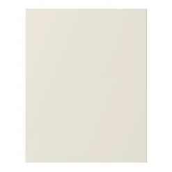 GoodHome Stevia Innovo Handleless Gloss Cream Slab Blanking Panel (H)715mm (W)595mm