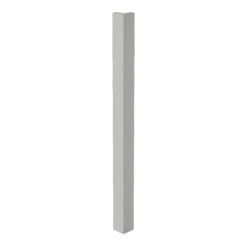 GoodHome Stevia Innovo Handleless Matt Light Grey Slab Standard Corner Post, (W)48mm (H)715mm