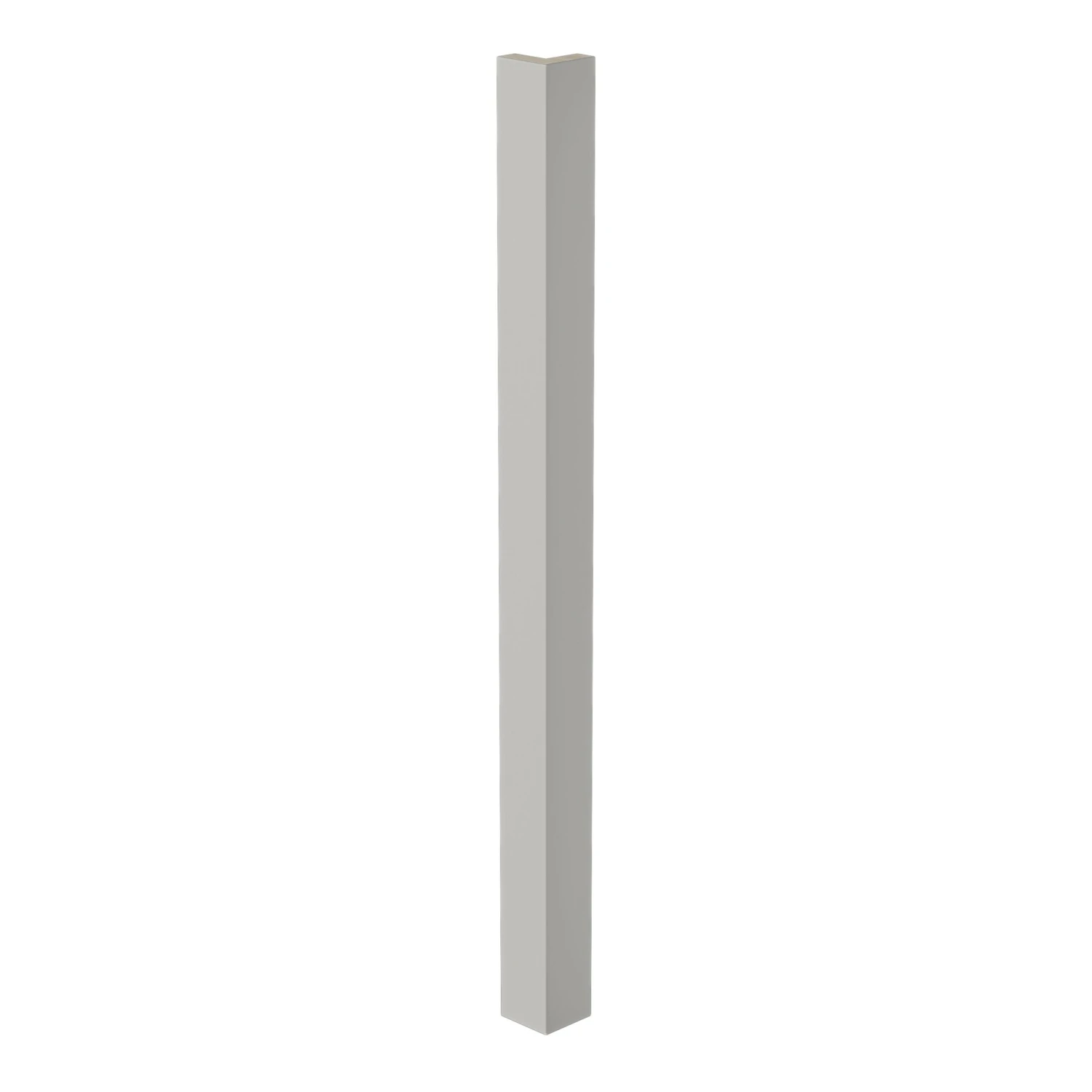 GoodHome Stevia Innovo Handleless Matt Light Grey Slab Standard Corner Post, (W)48mm (H)715mm 1 GoodHome Stevia Innovo Handleless Matt Light Grey Slab Standard Corner Post, (W)48mm (H)715mm