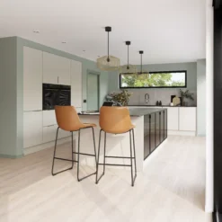 GoodHome Stevia Innovo Handleless Matt Sandstone Slab Drawerline Drawer Front, Bridging Door & Bi Fold Door, (W)400mm (H)356mm (T)18mm -Goodhome goodhome stevia innovo handleless matt sandstone slab drawerline drawer front bridging door bi fold door w 400mm h 356mm t 18mm5059340442808 01i