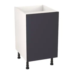 GoodHome Stevia Matt Blue Slab Base Kitchen Cabinet (W)500mm (H)720mm