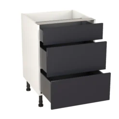 Goodhome -Goodhome goodhome stevia matt blue slab base kitchen cabinet w 600mm h 720mm5059340702629 21c bq