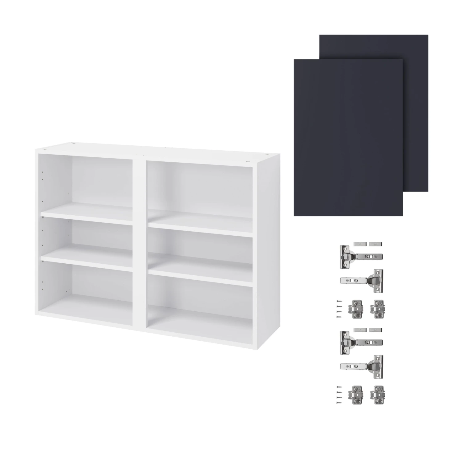 GoodHome Stevia Matt Blue Slab Wall Kitchen Cabinet (W)1000mm (H)720mm 3 GoodHome Stevia Matt Blue Slab Wall Kitchen Cabinet (W)1000mm (H)720mm - Image 3