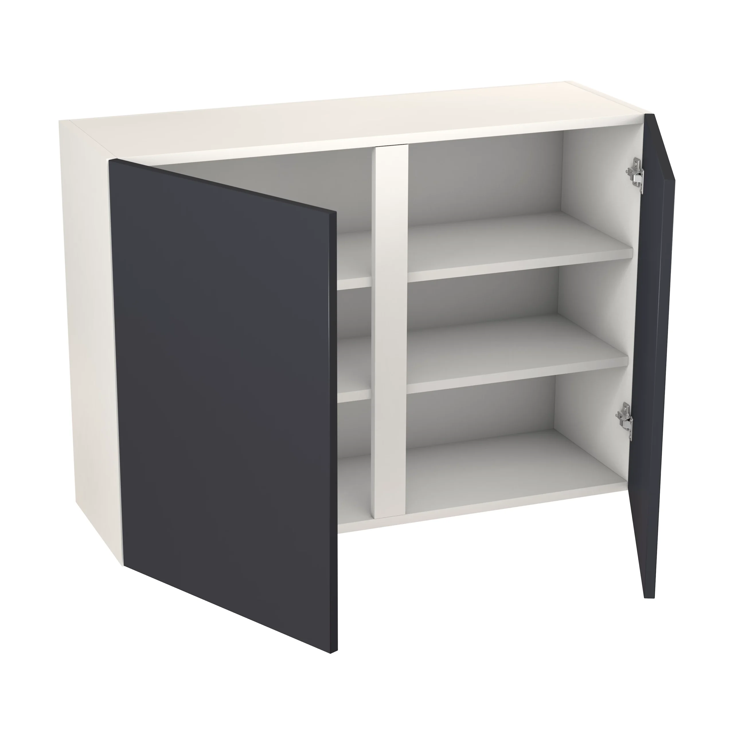 GoodHome Stevia Matt Blue Slab Wall Kitchen Cabinet (W)1000mm (H)720mm 2 GoodHome Stevia Matt Blue Slab Wall Kitchen Cabinet (W)1000mm (H)720mm - Image 2