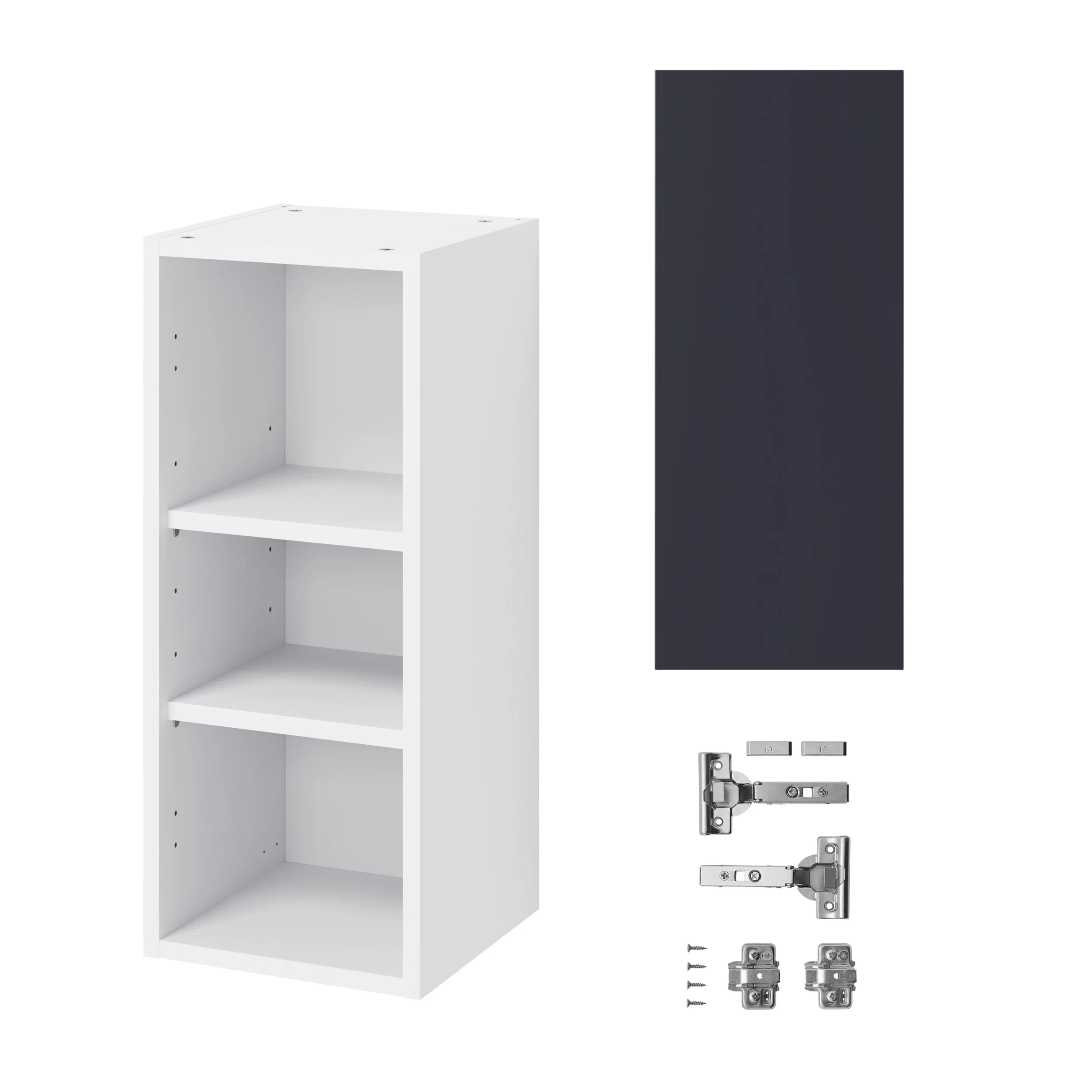 GoodHome Stevia Matt Blue Slab Wall Kitchen Cabinet (W)300mm (H)720mm 3 GoodHome Stevia Matt Blue Slab Wall Kitchen Cabinet (W)300mm (H)720mm - Image 3