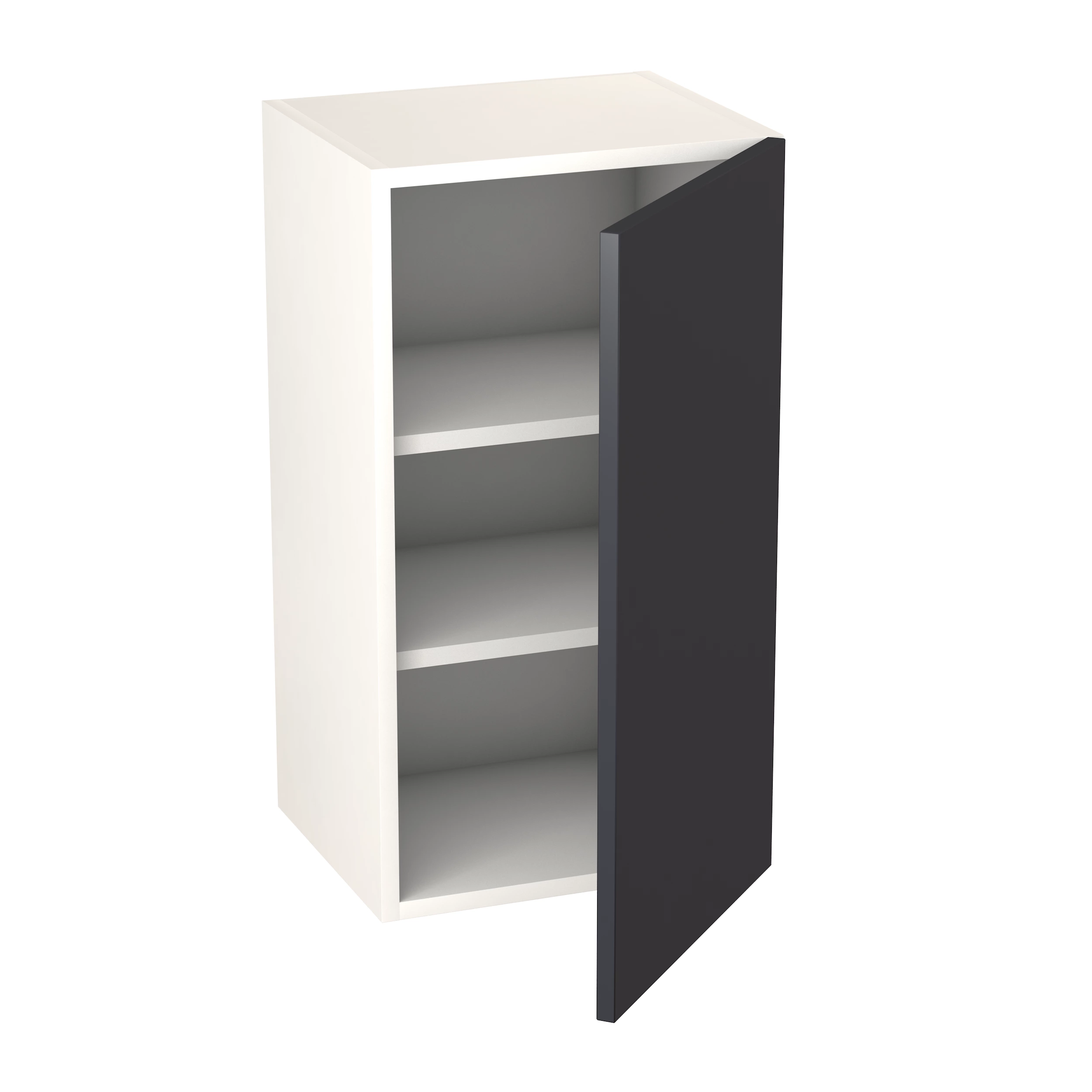 GoodHome Stevia Matt Blue Slab Wall Kitchen Cabinet (W)400mm (H)720mm 2 GoodHome Stevia Matt Blue Slab Wall Kitchen Cabinet (W)400mm (H)720mm - Image 2