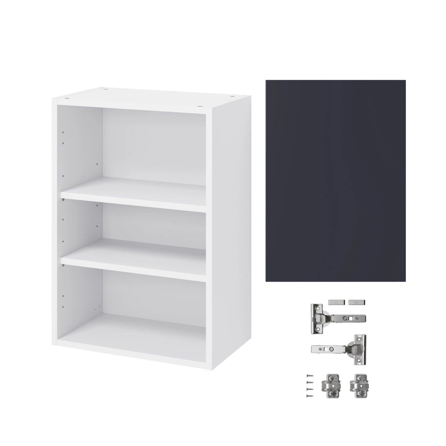 GoodHome Stevia Matt Blue Slab Wall Kitchen Cabinet (W)500mm (H)720mm 3 GoodHome Stevia Matt Blue Slab Wall Kitchen Cabinet (W)500mm (H)720mm - Image 3