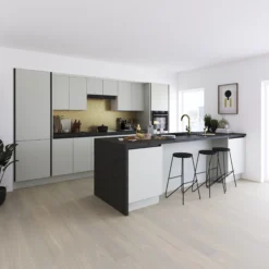 GoodHome Stevia Matt Pewter Grey Slab 70:30 Tall Larder Cabinet Door (W)500mm (H)1467mm (T)18mm 15 GoodHome Stevia Matt Pewter Grey Slab 70:30 Tall Larder Cabinet Door (W)500mm (H)1467mm (T)18mm -Goodhome goodhome stevia matt pewter grey slab 70 30 tall larder cabinet door w 500mm h 1467mm t 18mm5059340088662 20i