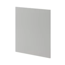GoodHome Stevia Matt Pewter Grey Slab Highline Cabinet Door (W)600mm (H)715mm (T)18mm