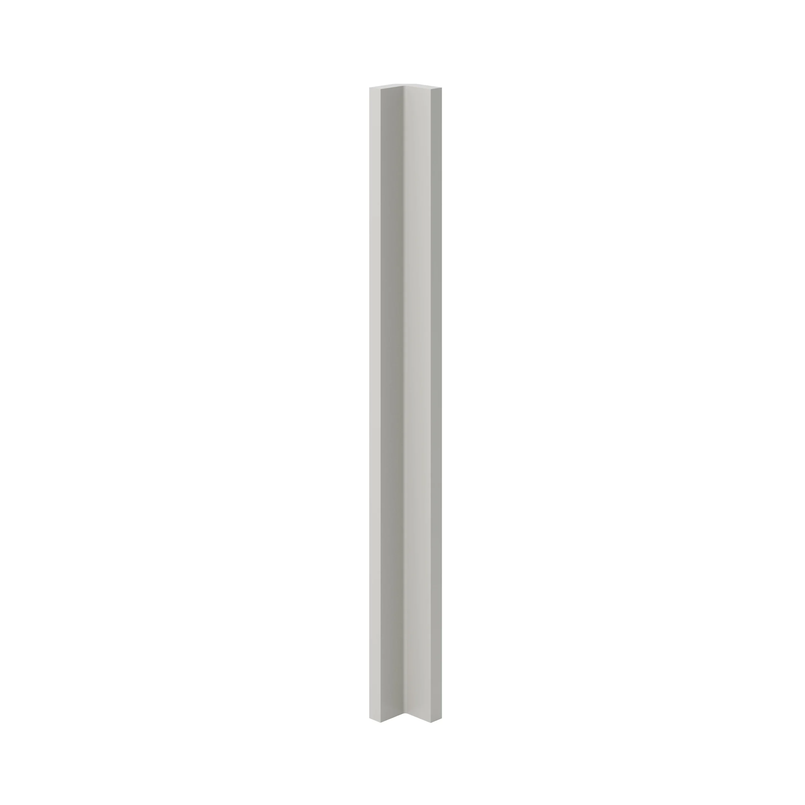 GoodHome Stevia Matt Pewter Grey Slab Standard Corner Post, (W)59mm (H)715mm 1 GoodHome Stevia Matt Pewter Grey Slab Standard Corner Post, (W)59mm (H)715mm