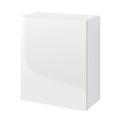 GoodHome Stevia Matt White Standard Wall Cabinet, (W)600mm (D)338mm