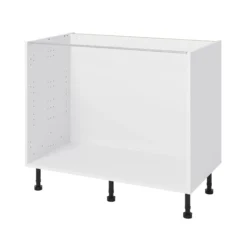 GoodHome Stevia White Base Cabinet, (W)1000mm -Goodhome goodhome stevia white base cabinet w 1000mm3663602351771 21c bq