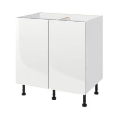 GoodHome Stevia White Base Unit, (W)800mm