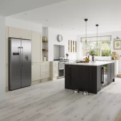 GoodHome Verbena Matt Cashmere Painted Natural Ash Shaker Drawer Front, Bridging Door & Bi Fold Door, (W)600mm (H)356mm (T)20mm -Goodhome goodhome verbena matt cashmere painted natural ash shaker drawer front bridging door bi fold door w 600mm h 356mm t 20mm5059340798288 05i