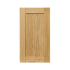 GoodHome Verbena Natural Oak Shaker Highline Cabinet Door (W)400mm (H)715mm (T)20mm